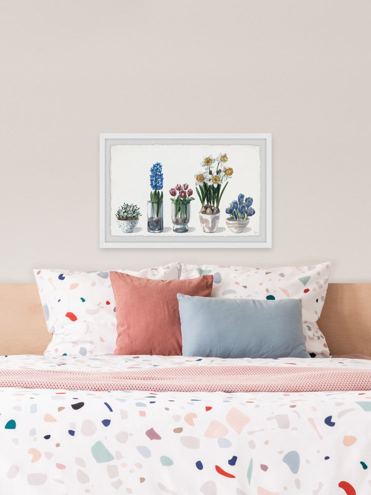 "Bloom Like a Flower" Framed Painting Print, 18x12