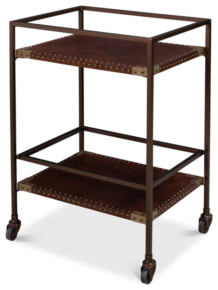 Industrial Leather Trolley