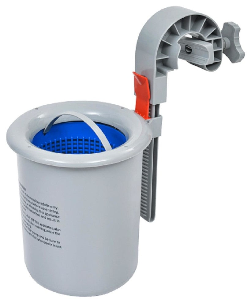 9.5" Wall Mounted Swimming Pool Surface Skimmer with Adjustable Hook
