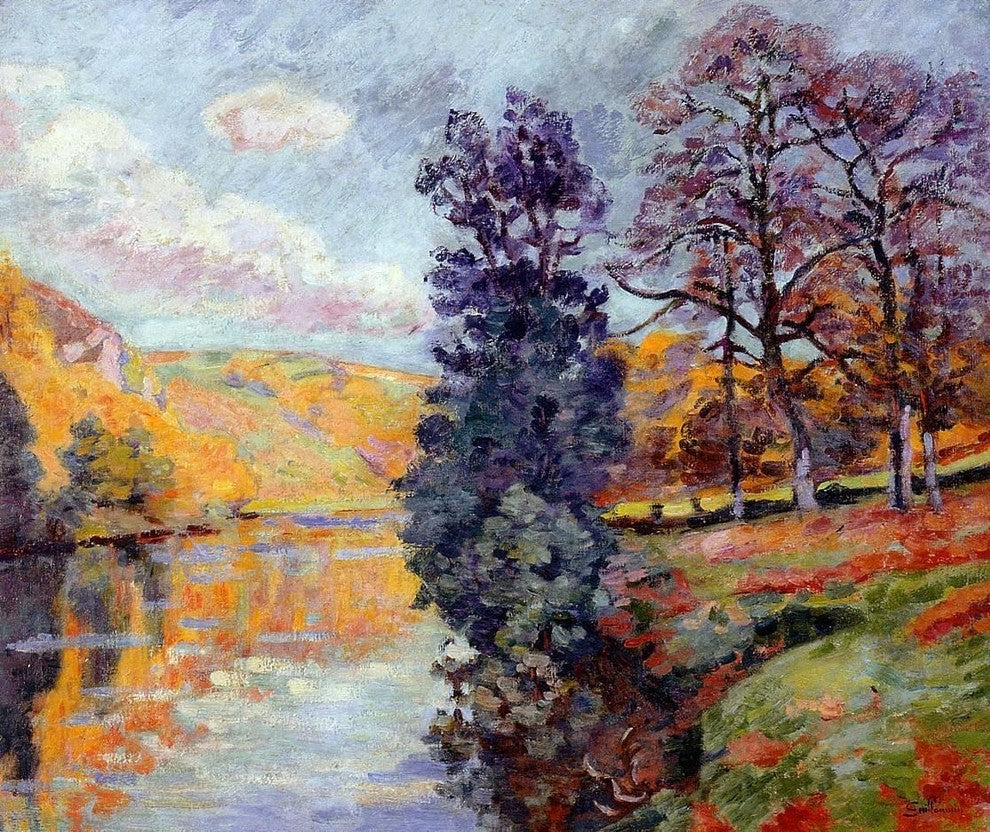 Armand Guillaumin Crozant, Echo Rock, Gallery Wrapped Canvas Print, 20"x25"