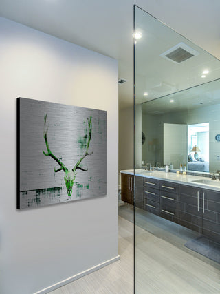 "Cranium" Print on Brushed Aluminum, 24"x24"