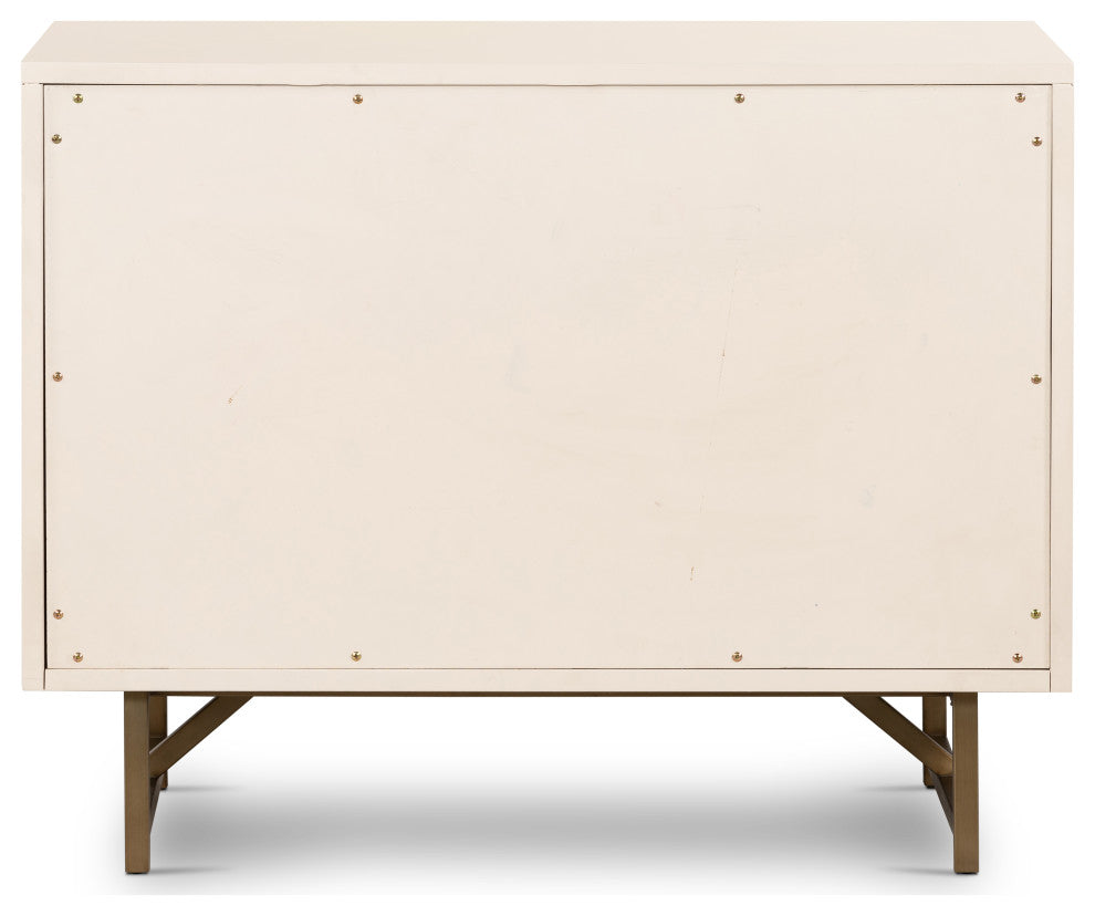 Van Rectangular Nightstand-Alabaster
