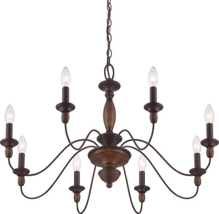 Holbrook 8-Light Chandelier, Tuscan Brown