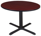 Cain 48" Round Breakroom Table, Mahogany