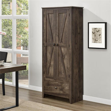 Systembuild Evolution Farmington 30" Wide Storage Cabinet - Rustic
