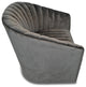 Slate Grey Velvet Swivel Chair