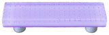 Art Glass Rectangle Pull, Alum Post, Bubbles Neo-Lavender