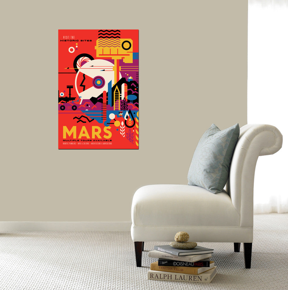 Epic Graffiti "Visions of the Future: Mars" Giclee Canvas Wall Art, 40"x60"