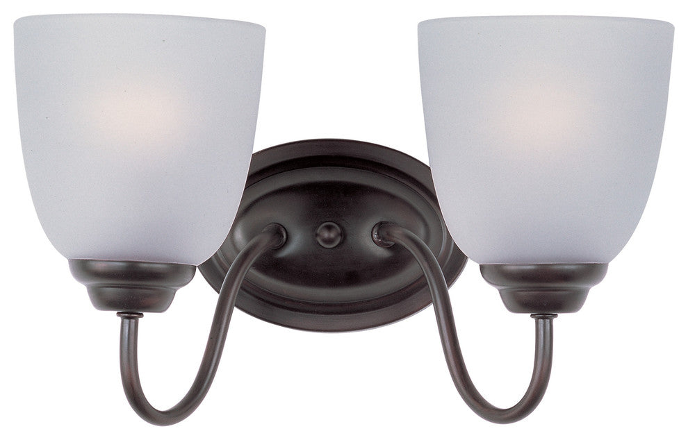 Maxim 10072 Stefan 13"W Bath Light - Oil Rubbed Bronze / Frosted Glass