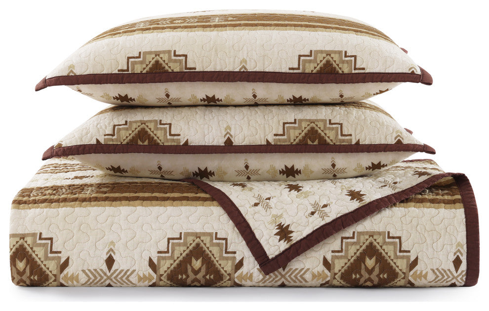 Dakota Reversible Quilt Set, 3 Piece, King