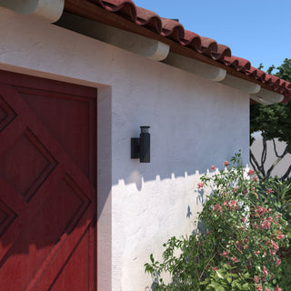 Chiasso LED Motion Sensor Dusk to Dawn Outdoor Wall Light Textured Black