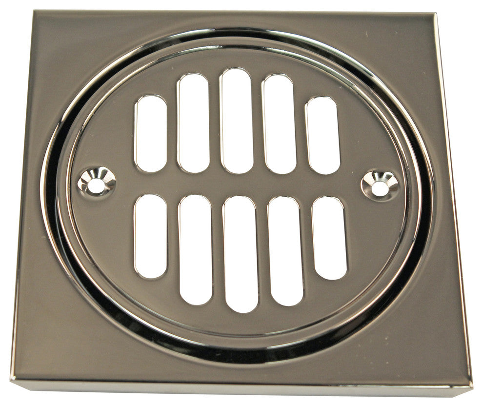 Post Style Large Kitchen Basket Strainer, Antique Copper, Polished Nickel