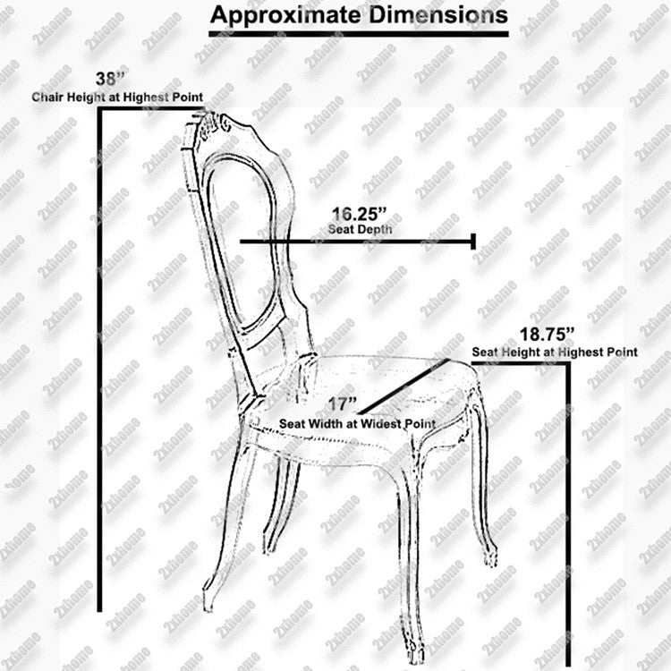 Stack Stackable Ghost Style Side Chair Dining Room Chair Armless Assembled Chair, Clear