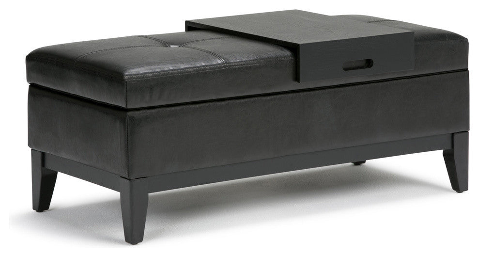 Oregon Storage Ottoman Bench with Tray