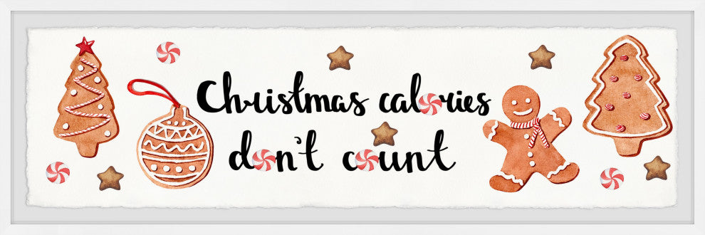"Christmas Cookies" Framed Painting Print, 30x10