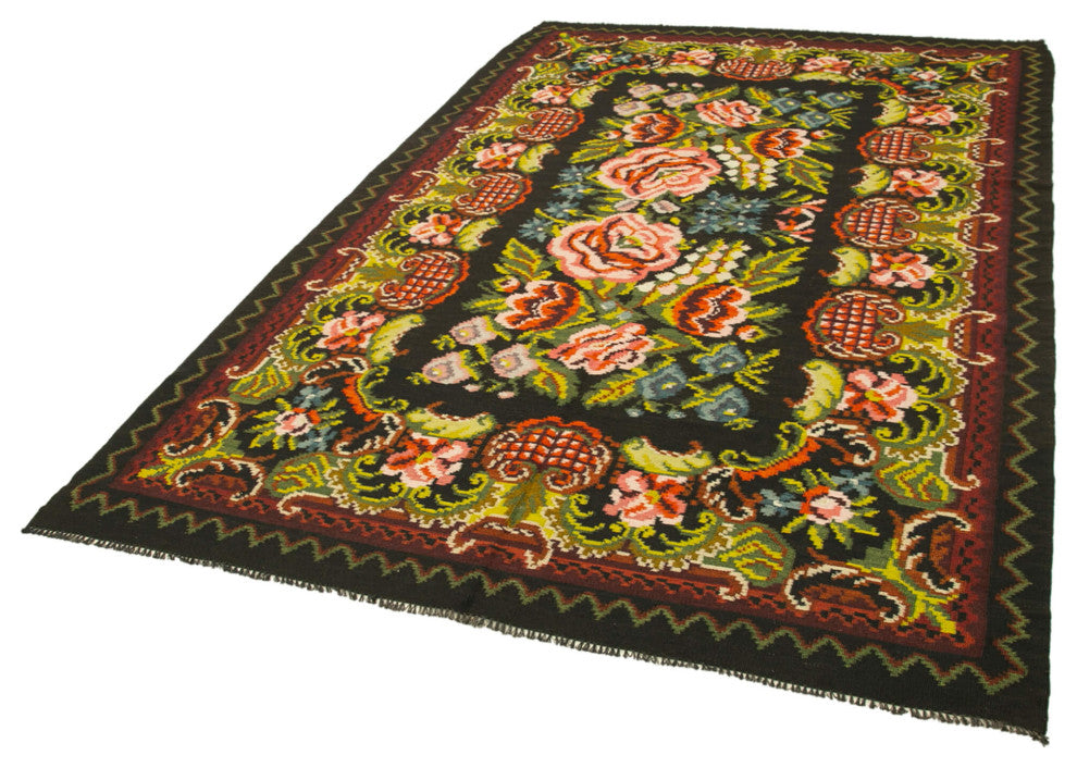 Rug N Carpet - Handmade Bessarabian 6' 2'' x 9' 11'' Unique Flatweave Kilim Rug