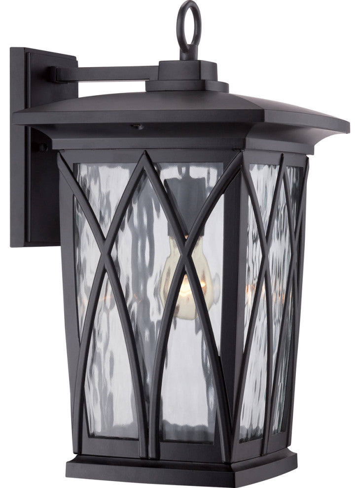 Quoizel GVR8410K One Light Outdoor Wall Lantern Grover Mystic Black