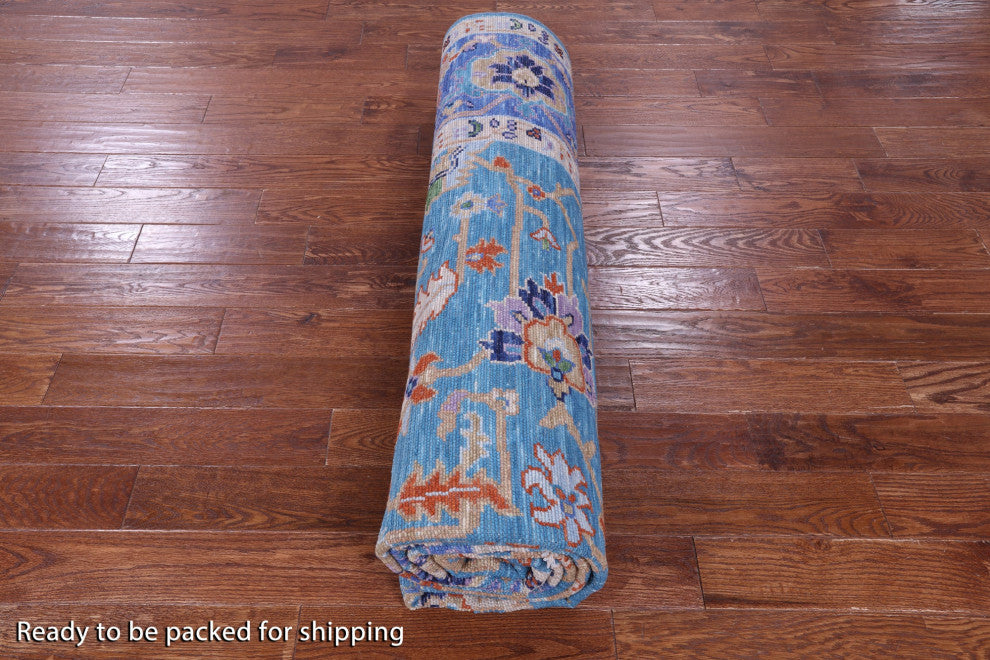 9' 1" X 11' 11" Hand Knotted Persian Fine Serapi Wool Rug - Q15844