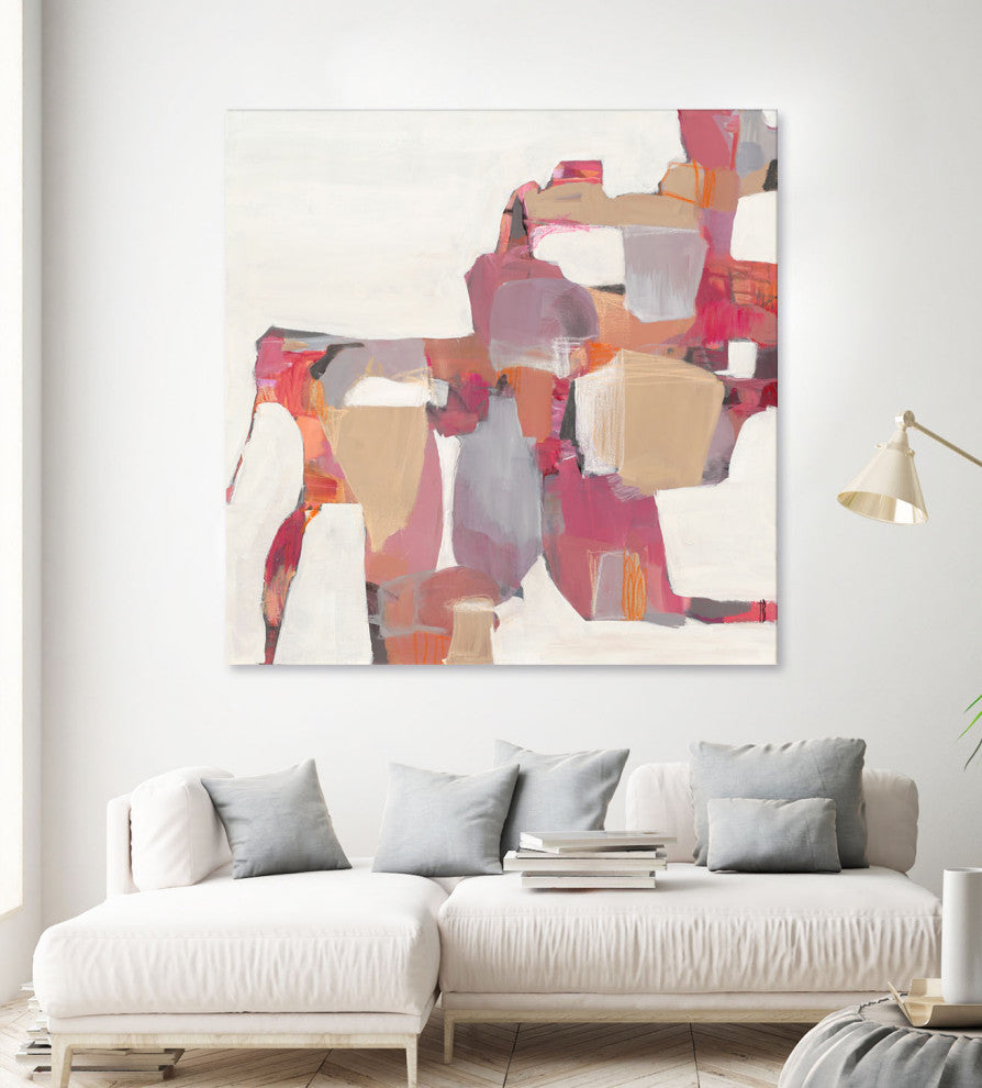 Geranium - 54 x 54 by Terri Burris