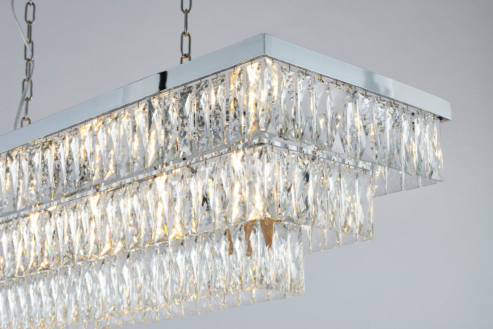 Bethel International OC47C48CH 17-Light Chandelier, Chrome