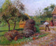 Camille Pissarro Mother Lucien's Yard, Gallery Wrapped Canvas Print, 20"x25"