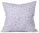 Joy Laforme Dahlias In Periwinkle Outdoor Throw Pillow