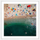 "Packed Beach" Framed Print by Karolis Janulis