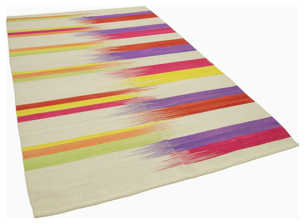 Rug N Carpet - Hand-knotted Oriental 5' 11'' x 9' 2'' Flatweave Wool Kilim Rug
