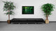 Hercules Imagination Series Black Leather Four Seat Bench