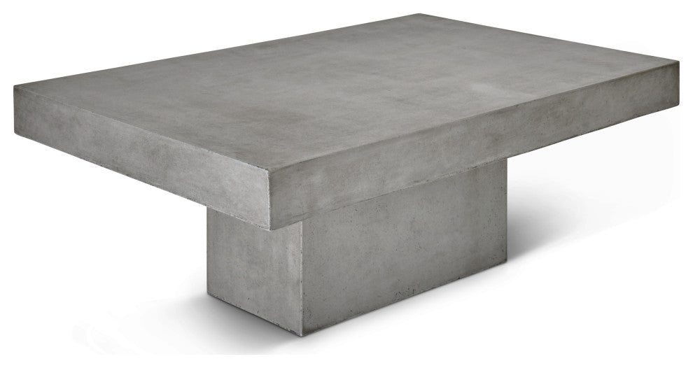 Una Rectangular Coffee Table, Dark Gray