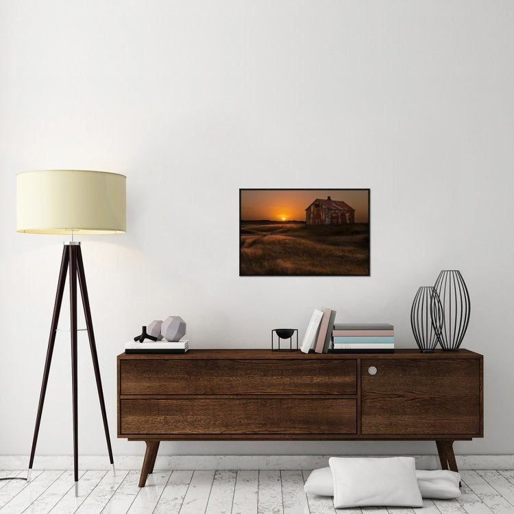 "September Sun" Framed Canvas Giclee by Brin Ingibergsson-Bragi, 31x21"
