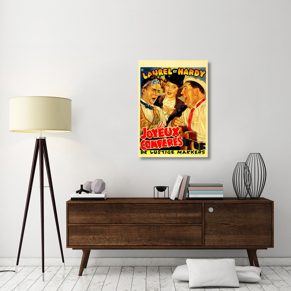 Laurel and Hardy, French, Les Joyeux Comperes, 29x40