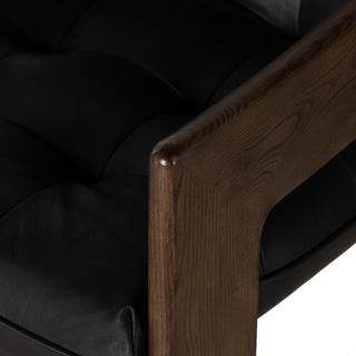 Halston Dining Armchair Heirloom Black, Terra Brown Ash