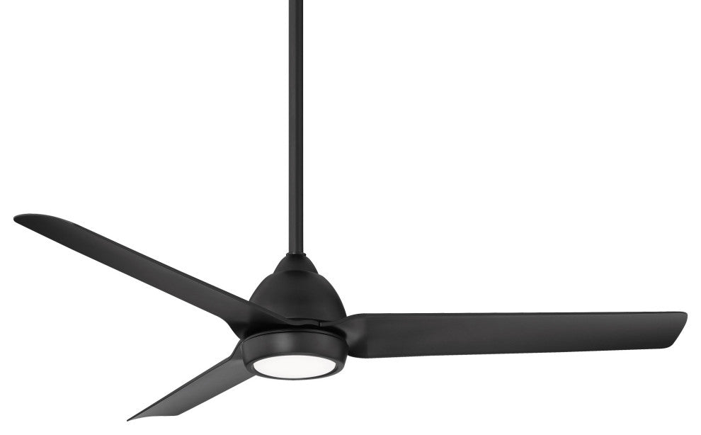 Mocha Indoor/Outdoor Smart Compatible Ceiling Fan 54" Matte Black, LED