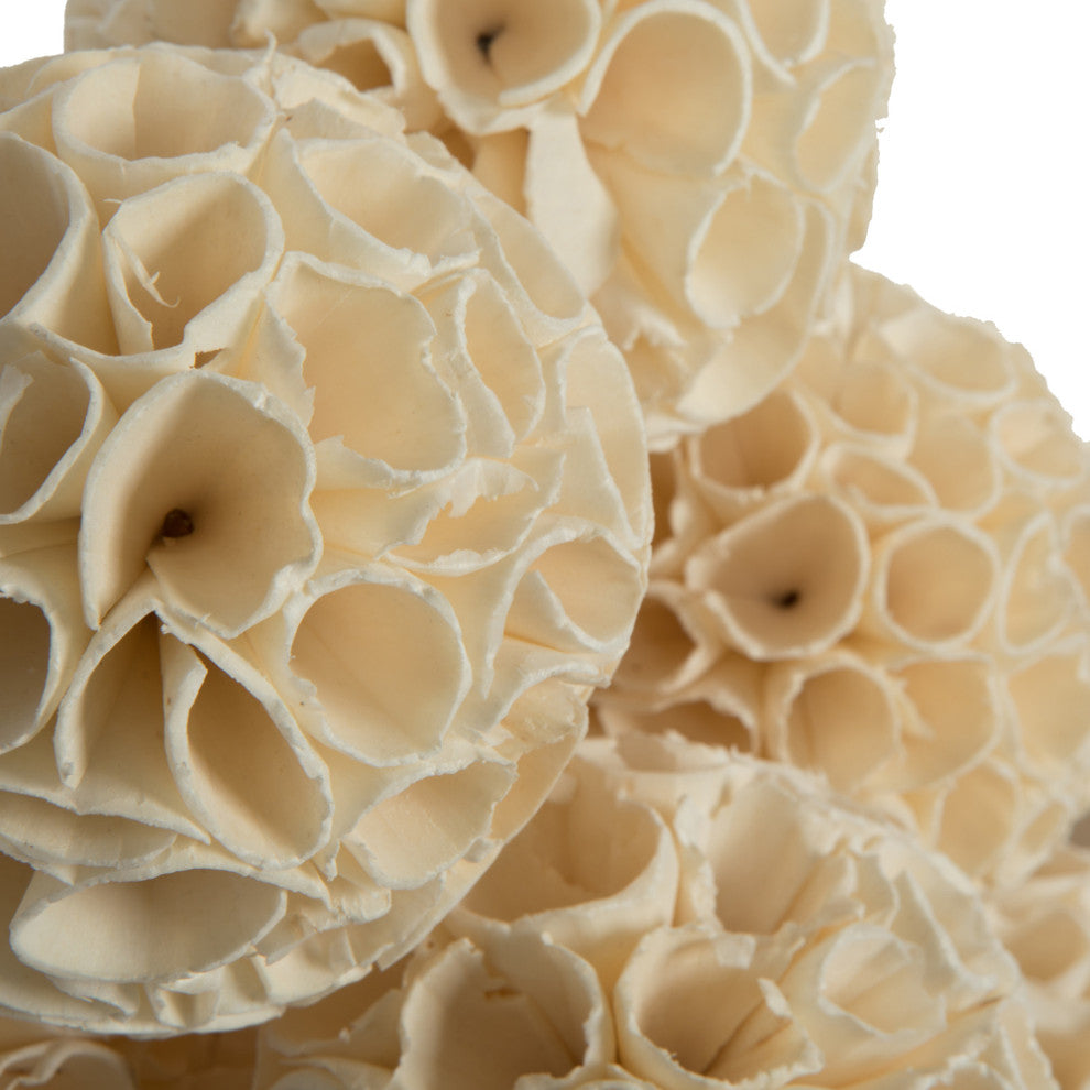 Vickerman Natural Botanicals 4" Sola Crape Ball, 25  Pieces Per Pack