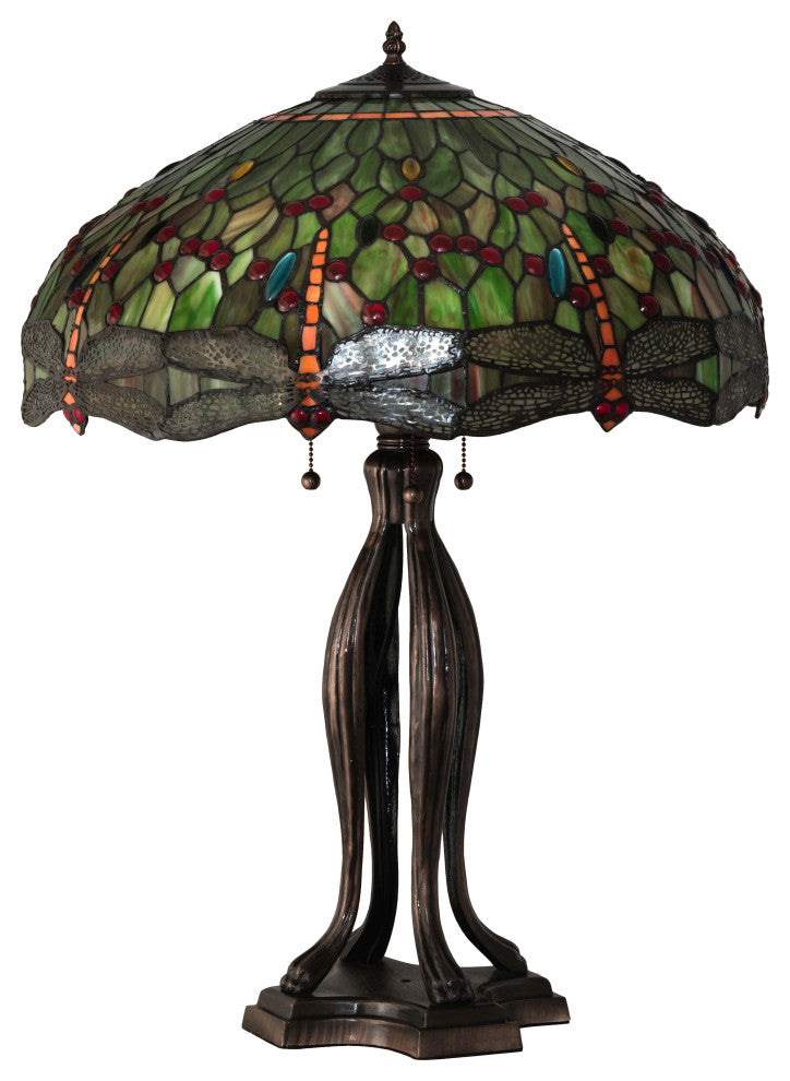 30 High Tiffany Hanginghead Dragonfly Table Lamp