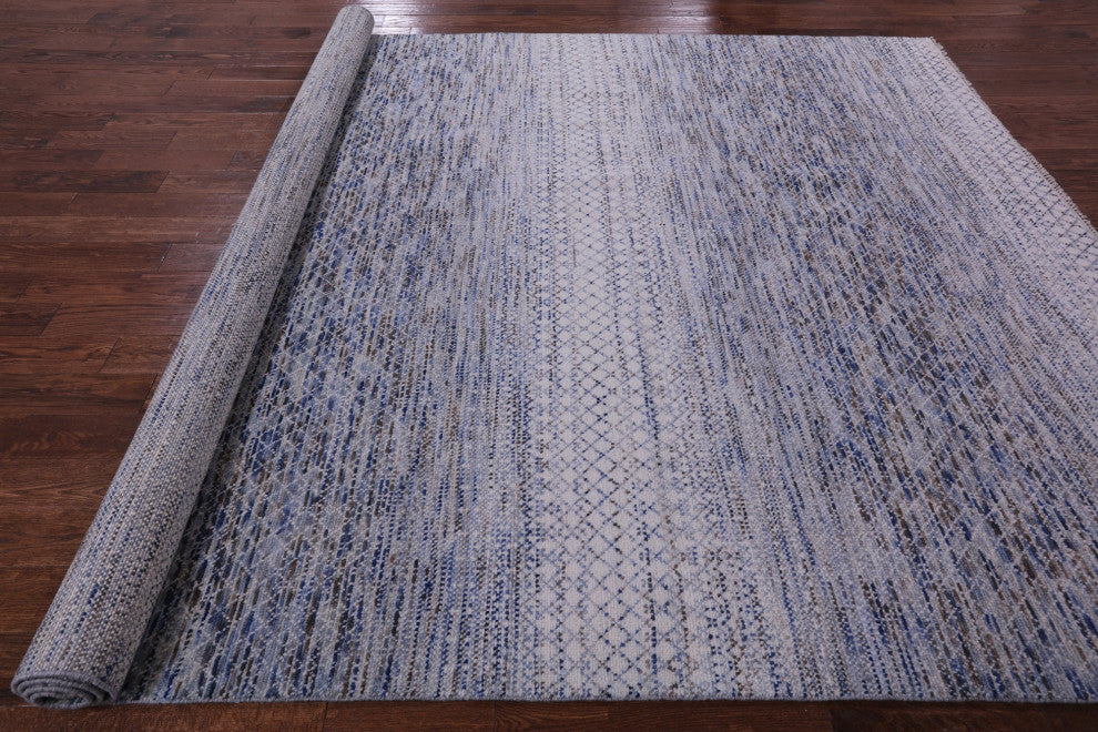 8' 11" X 12' 0" Savannah Grass Handmade Wool Rug - Q13264