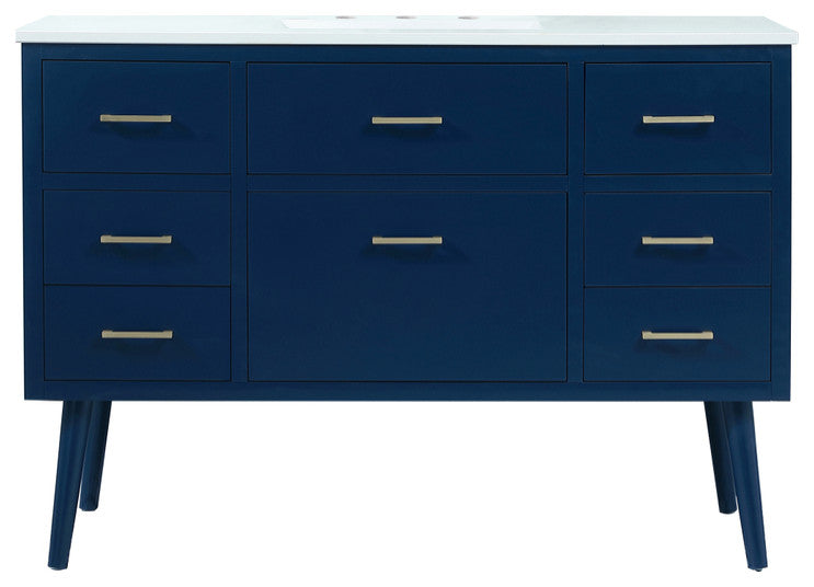 Home Living 48" Bathroom Vanity, Blue