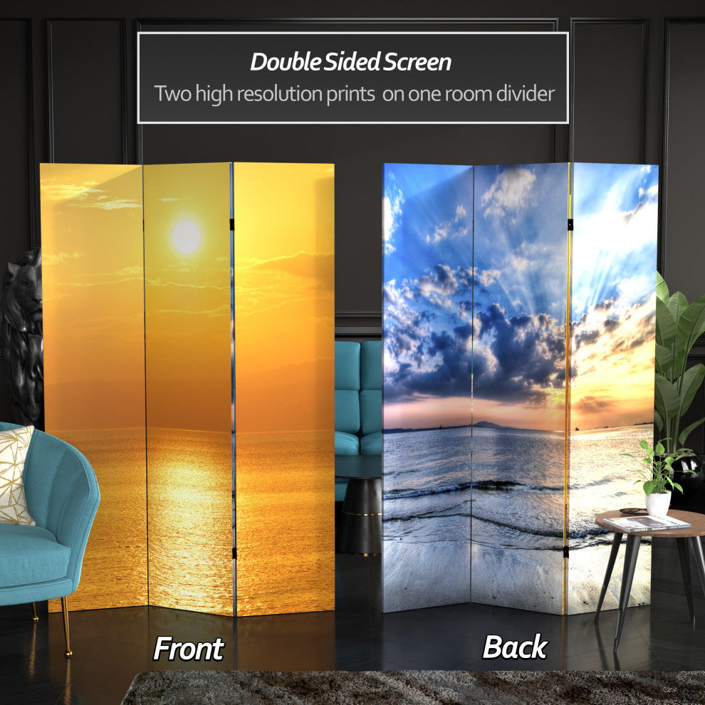 6' Tall Double Sided Sunrise Room Divider