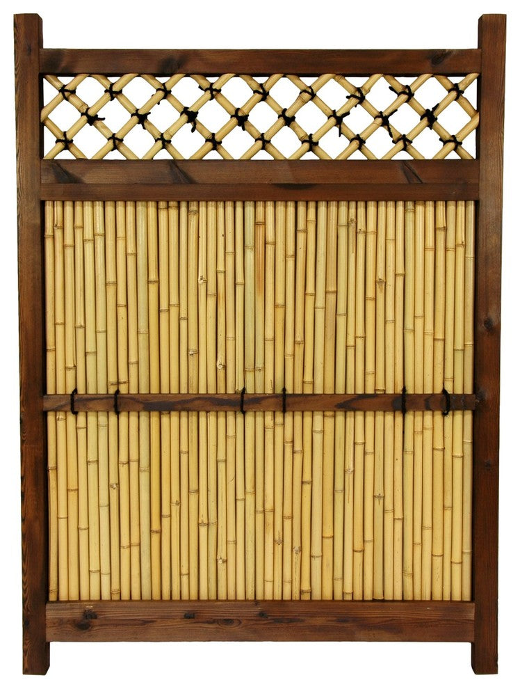 4'x3' Japanese Bamboo Zen Garden Fence