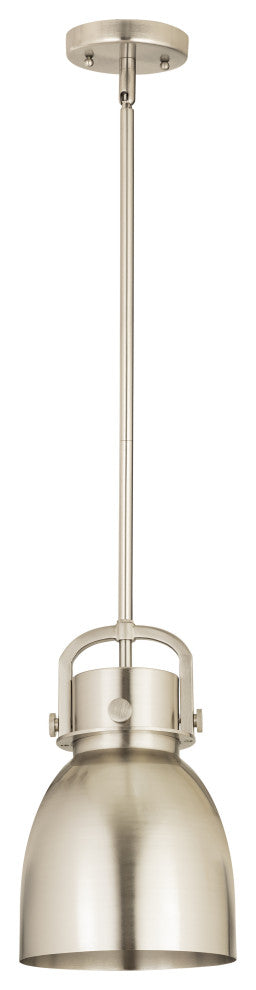 Innovations 710-1S-SN-M712-8SN-LED Newton 1 Light Pendant, Brushed Satin Nickel