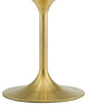Dining Table, Oval, Artificial Marble, Metal, Gold Black, Cafe Bistro Restaurant
