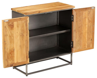 vidaXL Sideboard Buffet Console Cabinet with Storage Recycled Teak and Steel