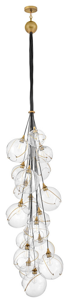 Hinkley Skye Double Xl Multi Tier Chandelier, Heritage Brass