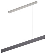 After 8 LED 1/4" Profile Pendant, Slate, 48.5"w