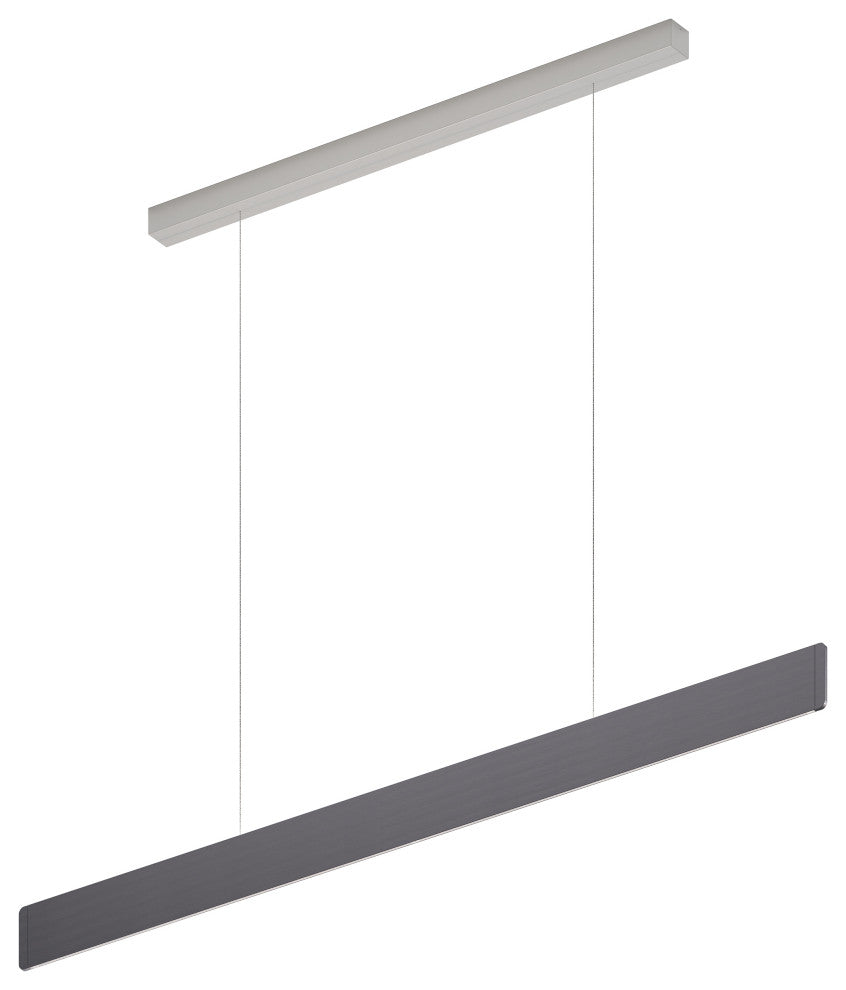 After 8 LED 1/4" Profile Pendant, Slate, 48.5"w