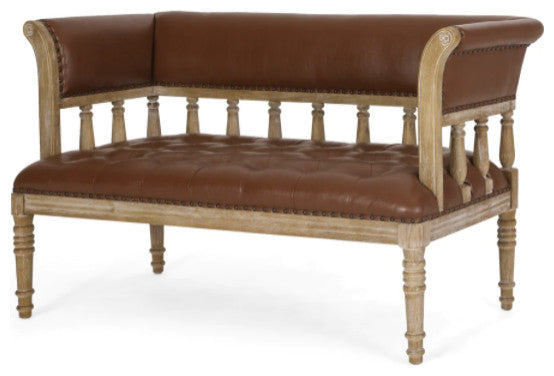 Upholstered Tufted Loveseat