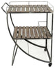 Splendid Metal & Wood Tea Cart, Brown