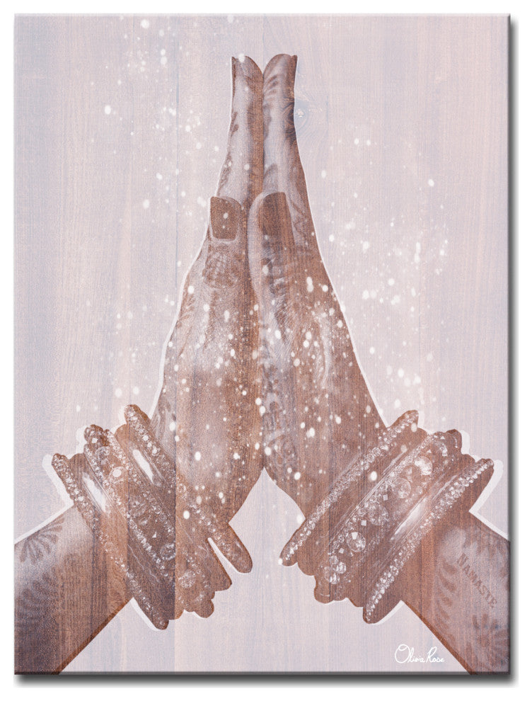Peace and Namaste' Inspirational 2 Piece Canvas Art by Olivia Rose