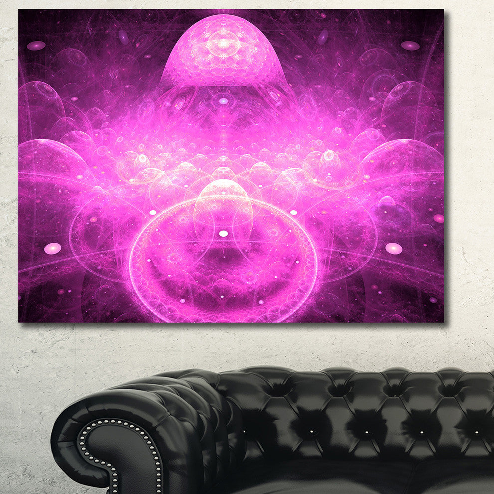 Bright Purple Infinite World, Large Floral Canvas Art Print, 60x40